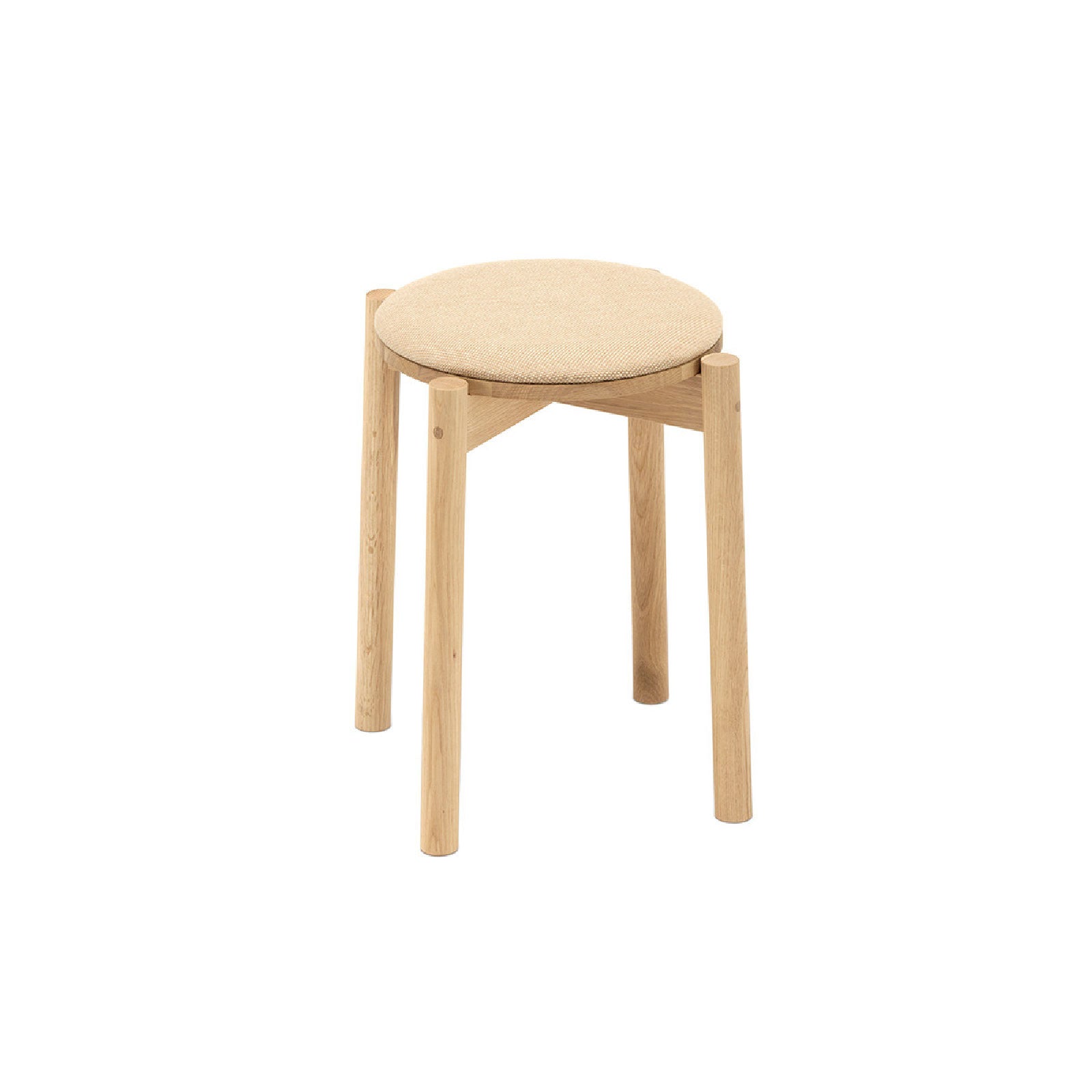 TABOURET CASTOR PLUS COUSSIN chêne