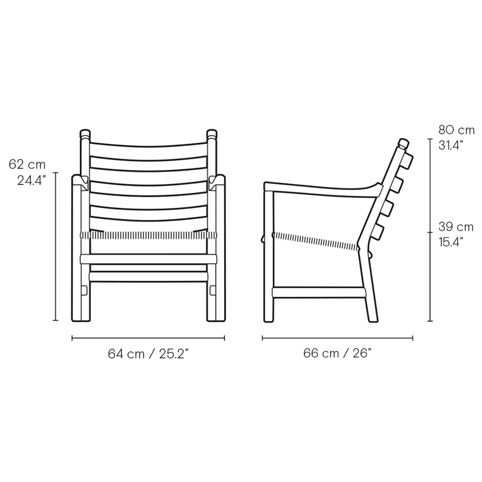 Spécifications du fauteuil de salon